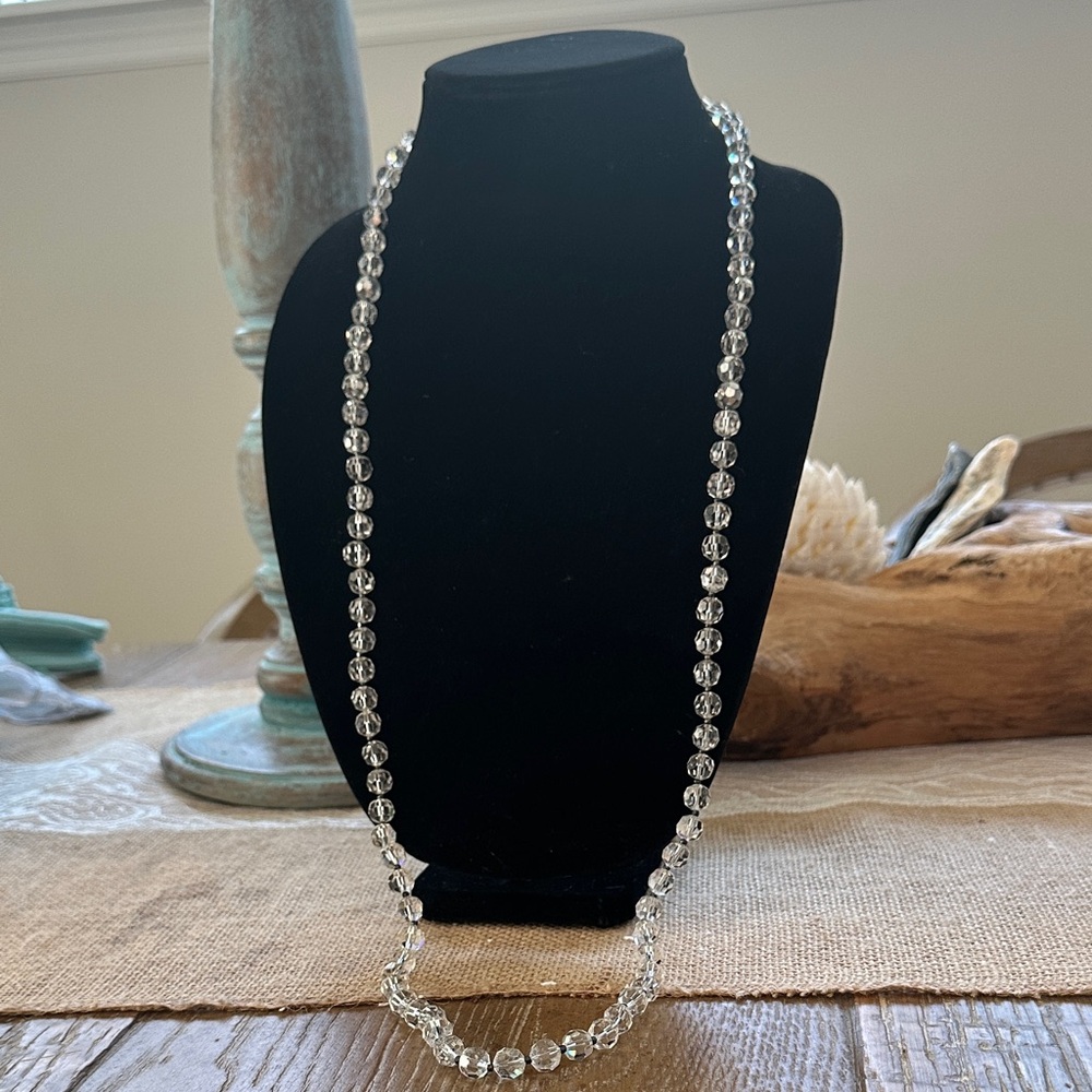 Vintage Aurora Borealis  Elegant Crystal Necklace